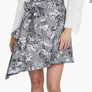RACHEL Rachel Roy Women's Bailen Floral Print Asymmeterical Skirt